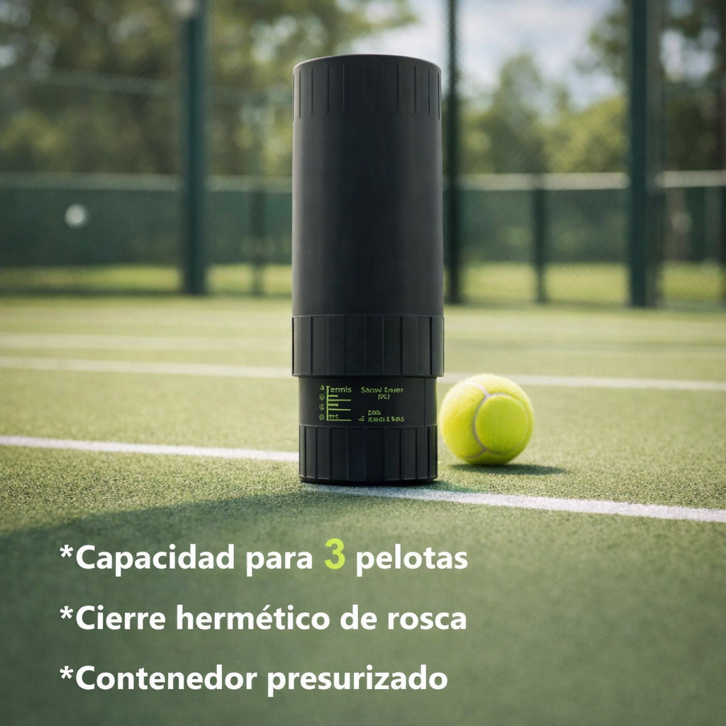 Presurizador para pelotas de pádel y tenis